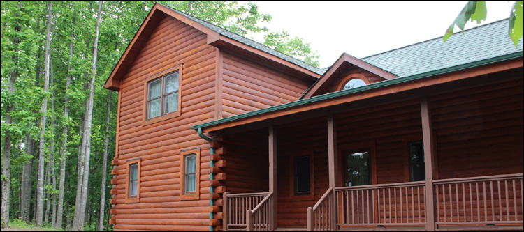 Log Home Staining in Lancaster County, Virginia