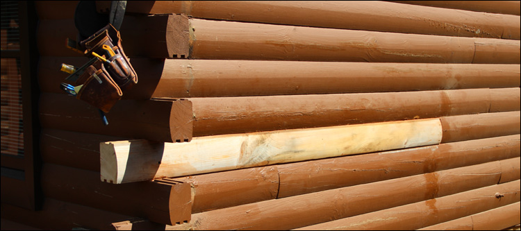 Log Home Damage Repair  Weems, Virginia