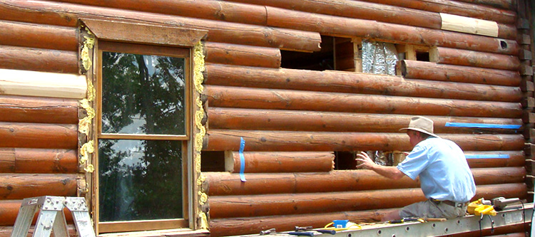 Log Home Repair Weems, Virginia