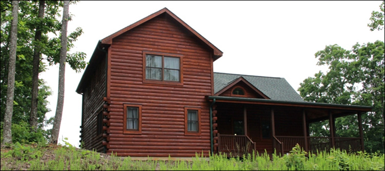 Professional Log Home Borate Application  Lancaster County, Virginia