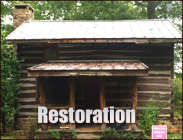 Historic Log Cabin Restoration  Lancaster County, Virginia